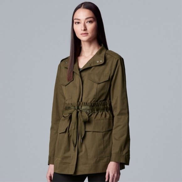 Simply Vera Vera Wang Jackets & Blazers - Simply Vera Drawstring Utility Jacket Size S